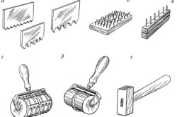 Инструменты для обработки декоративной штукатурки